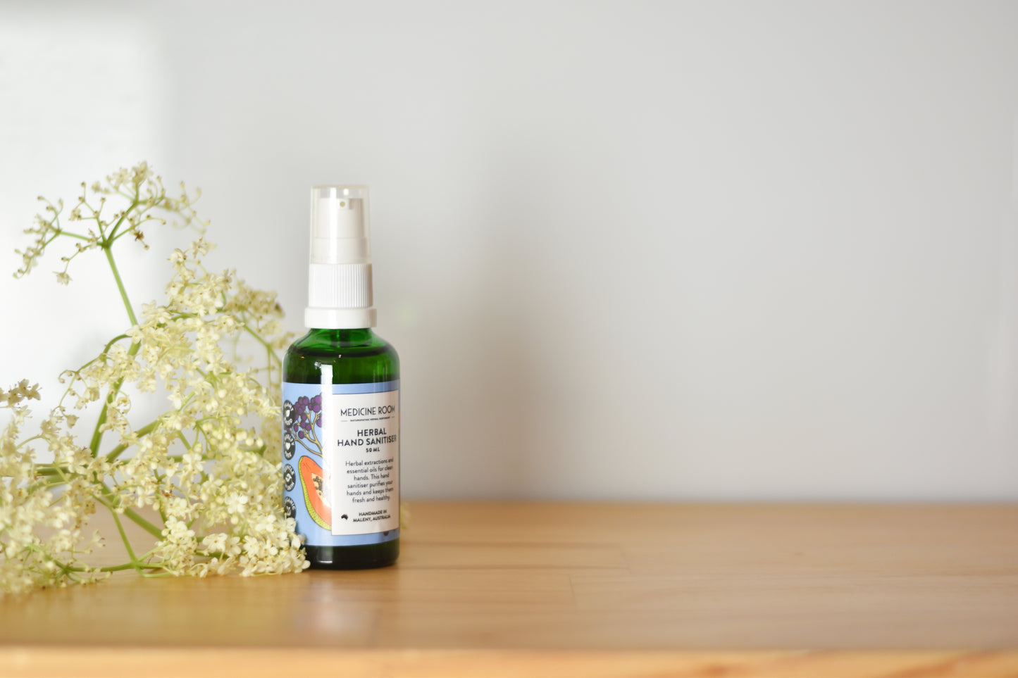 Herbal organic hand sanitiser 500ml refill