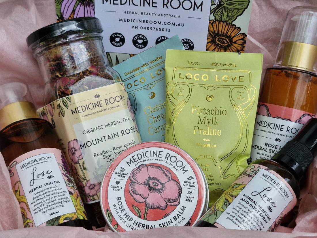 The Romance of Valentines Day! A Herbal History and Gift Boxes available now complete with Loco Love Chocolate!