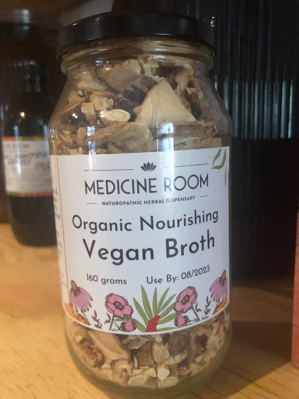 Organic nourishing vegan broth now available for strengthening energy