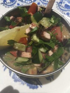 Raw Summertime Vegetable soup recipe