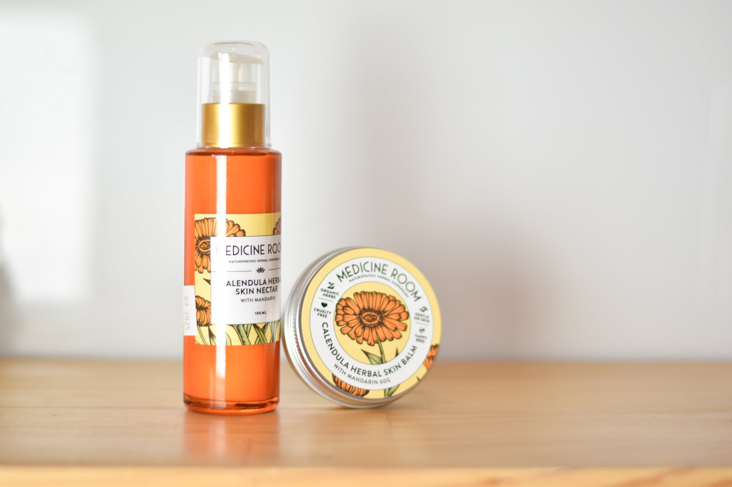 Calendula Herbal Skin Balm & Nectar set