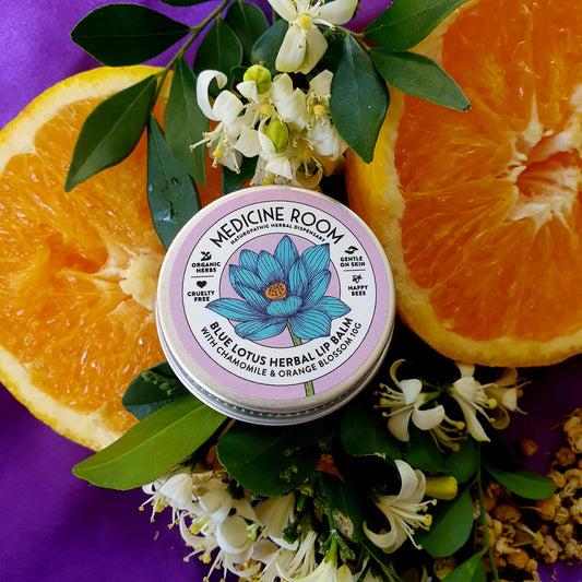 Blue Lotus herbal lip and eye balm